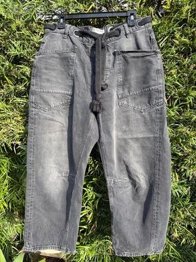 We The Free Black Barrel Jeans